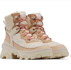 Sorel Brex Cozy Sherpa Lace Up Boots Shoes